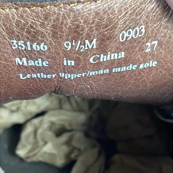 Clarks Men’s Active Air Brown Leather Lace Up Split Toe shoes size 9.5 - Picture 8 of 9